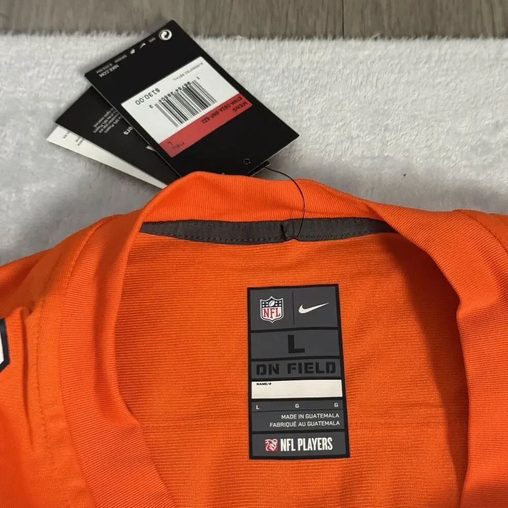 Nike On Field Denver Broncos Russell Wilson #3 Jersey Men’s Large Orange NWT